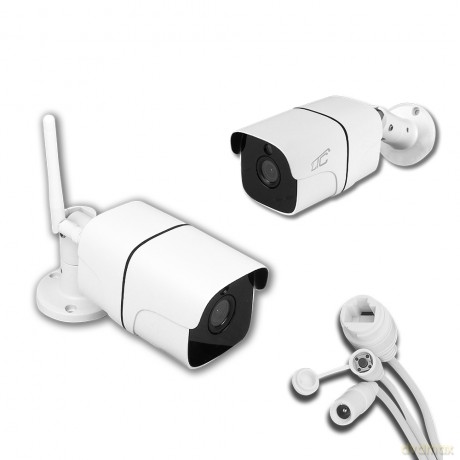 Kamera zewnętrzna BULLET biała IP66 PTZ WiFi&LAN 4Mpix 85*LED 4*IR 10W DC12V/1A LTC Vision