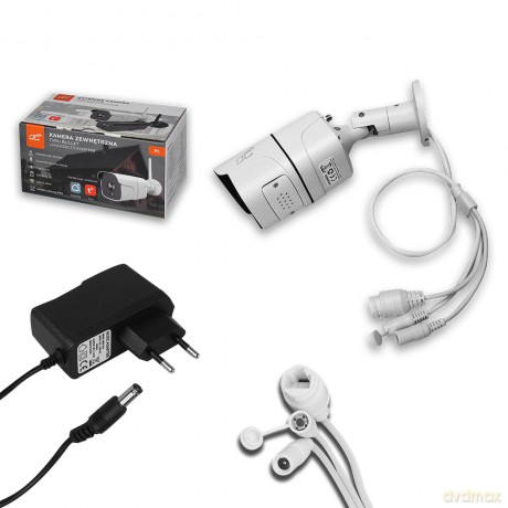 Kamera zewnętrzna BULLET biała IP66 PTZ WiFi&LAN 4Mpix 85*LED 4*IR 10W DC12V/1A LTC Vision