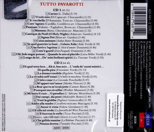Pavarotti: Tutto Pavarotti [2CD]
