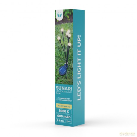 Lampa solarna LED SUNARI FLS-87 świetliki solarne x6 3000K 600mAh Li-Ion Forever Light