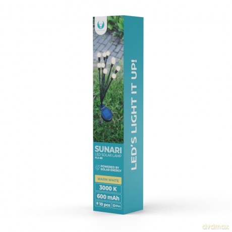 Lampa solarna LED SUNARI FLS-89 świetliki solarne x10 3000K 600mAh Li-Ion Forever Light