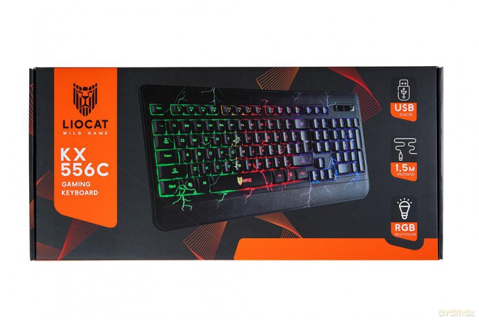 Liocat klawiatura gamingowa KX 556C qwerty czarna