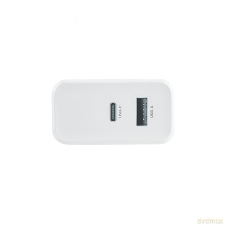 Maxlife ładowarka sieciowa PD QC MXTC-07-45AC 1x USB-C 1x USB 45W biała