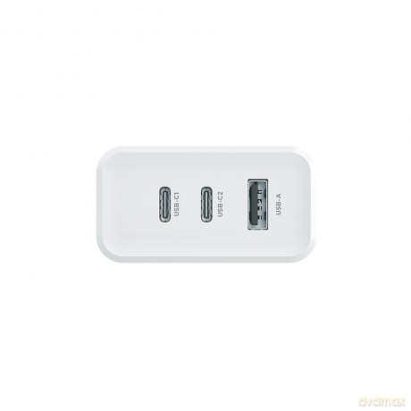 Maxlife ładowarka sieciowa PD QC MXTC-07-45ACC 2x USB-C 1x USB 45W biała