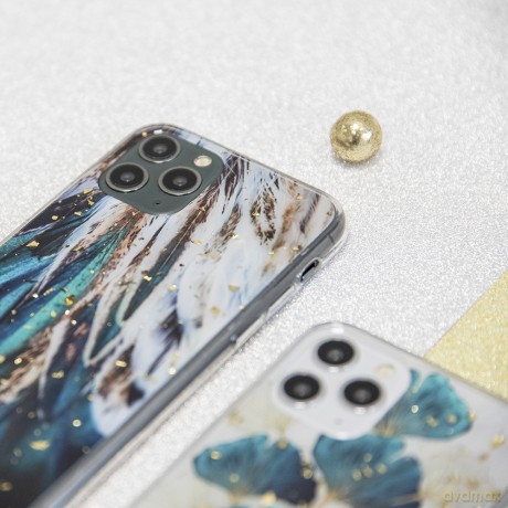 Nakładka Gold Glam do Samsung Galaxy A05S listki
