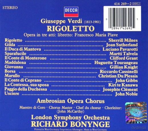 Pavarotti: Verdi/Rigoletto [BOX] [2CD]