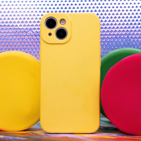 Nakładka Silicon do Motorola Edge 40 Neo żółty