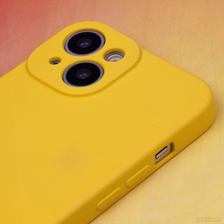 Nakładka Silicon do Samsung Galaxy S22 żółty