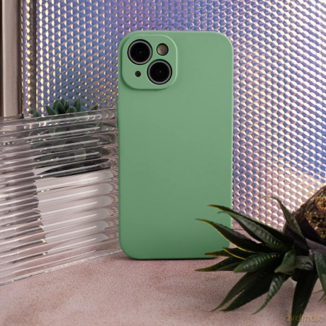 Nakładka Solid Silicon do Samsung Galaxy S21 FE jasnozielona