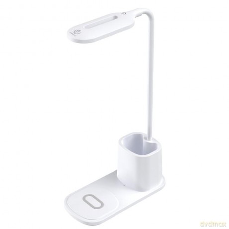 Rebeltec Lampka na biurko ładowarką indukcyjna QI Rebeltec W601 15W High Speed W601 biała