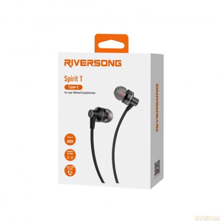 Riversong słuchawki przewodowe Spirit T USB-C białe EA276