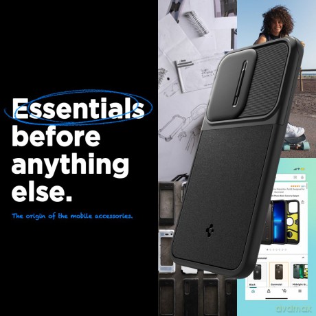 Spigen Nakładka Optik Armor do Samsung Galaxy A55 5G czarna