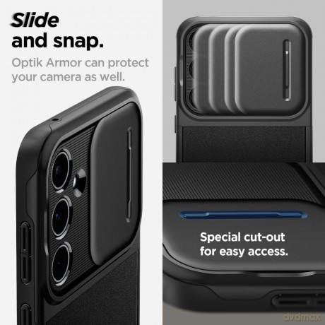 Spigen Nakładka Optik Armor do Samsung Galaxy A55 5G czarna