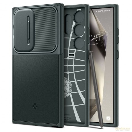 Spigen nakładka Optik Armor do Samsung Galaxy S24 Ultra zielona