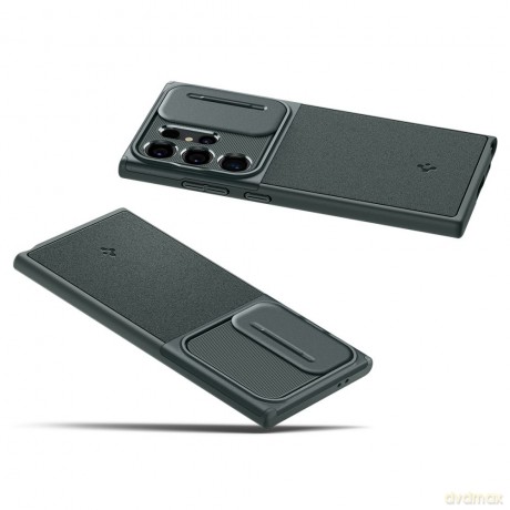 Spigen nakładka Optik Armor do Samsung Galaxy S24 Ultra zielona