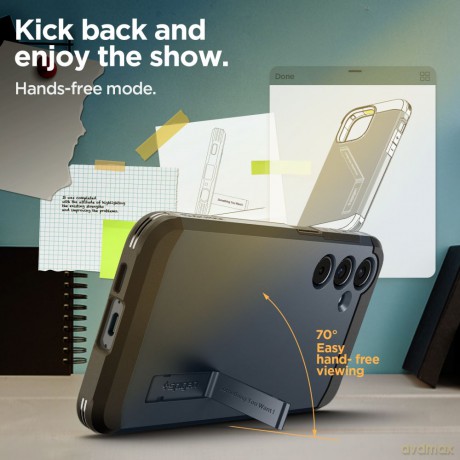 Spigen Nakładka Tough Armor do Samsung Galaxy A55 5G czarny metal