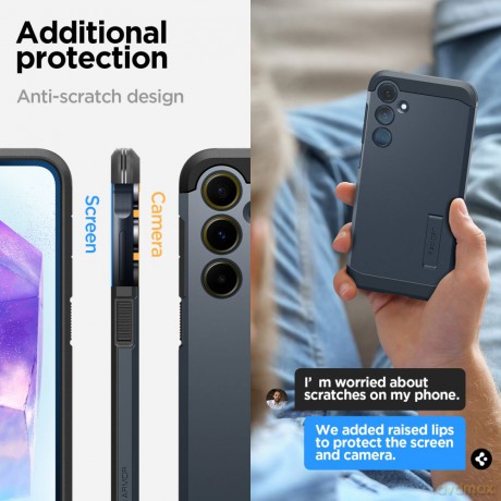 Spigen Nakładka Tough Armor do Samsung Galaxy A55 5G czarny metal