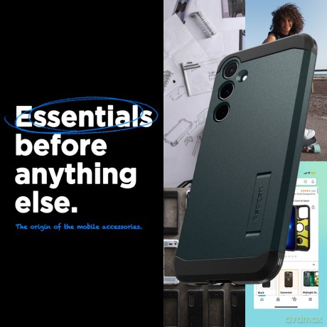 Spigen Nakładka Tough Armor do Samsung Galaxy A55 5G zielona