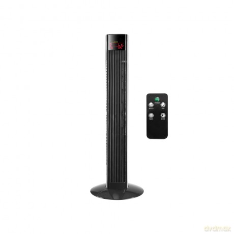 Wentylator kolumnowy 92cm, 50W LCD + pilot, czarny
