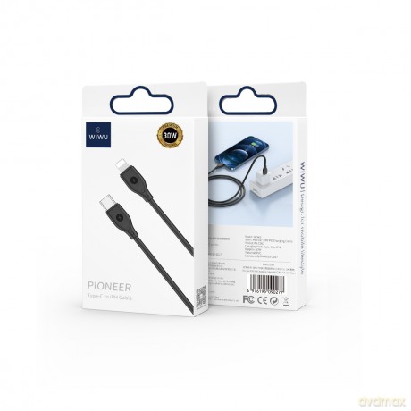 WIWU kabel Pioneer Wi-C002 USB-C - Lightning 30W czarny