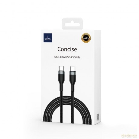 WIWU kabel Wi-C017 USB-C - USB-C 100W czarny