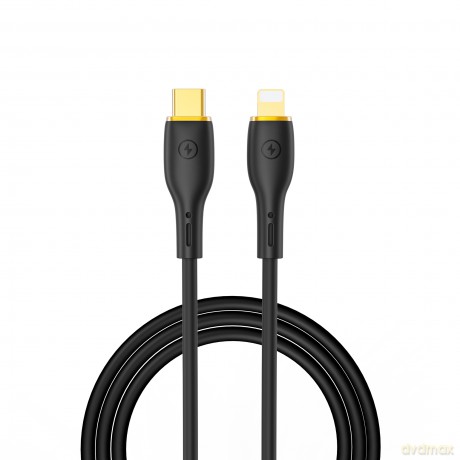 WIWU kabel YQ01 USB-C - Lightning 30W 1,2m czarny