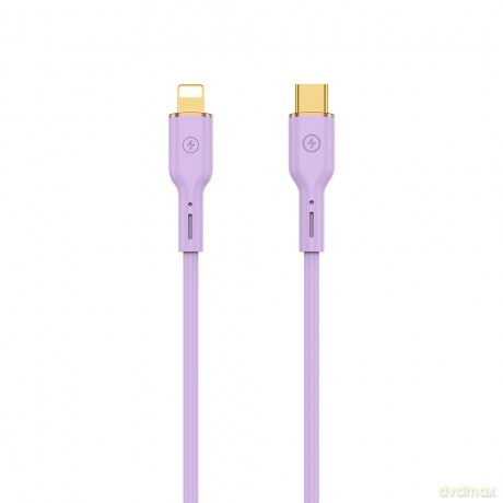 WIWU kabel YQ01 USB-C - Lightning 30W 1,2m fioletowy