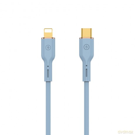 WIWU kabel YQ01 USB-C - Lightning 30W 1,2m niebieski