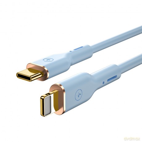 WIWU kabel YQ01 USB-C - Lightning 30W 1,2m niebieski