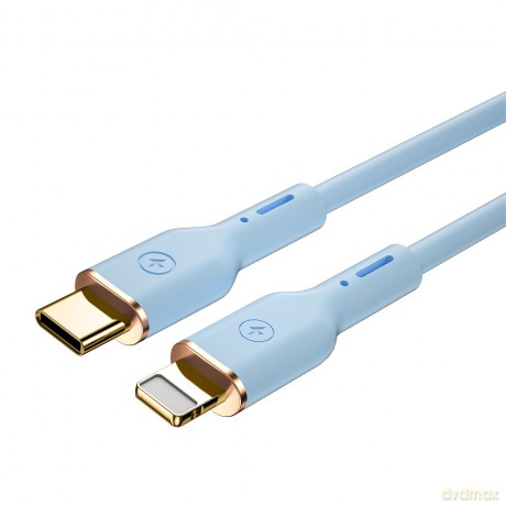 WIWU kabel YQ01 USB-C - Lightning 30W 1,2m niebieski