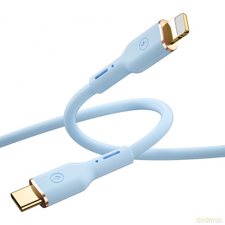 WIWU kabel YQ01 USB-C - Lightning 30W 1,2m niebieski