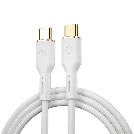 WIWU kabel YQ02 USB-C - USB-C 100W 1,2m biały