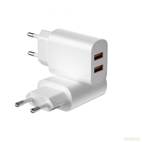 WIWU ładowarka sieciowa Wi-U003 2,1A 2x USB biała