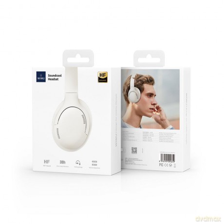WIWU słuchawki Bluetooth TD-02 białe nauszne