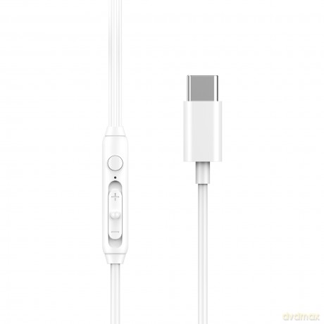 WIWU słuchawki przewodowe EB314 USB-C białe
