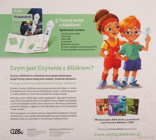Czytaj z Albikiem. Albik pióro 1.0
