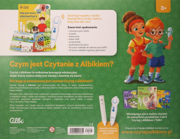 Czytaj z Albikiem. Albik Zestaw Mój pierwszy elementarz [KSIĄŻKA]