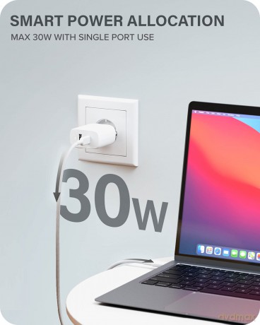 Alogic - Rapid Power 32W (20W+12W) GaN charger