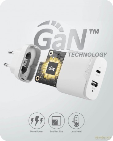Alogic - Rapid Power 40W (20+20W) GaN charger