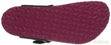 Birkenstock - GIZEH Kids Birko-Flor Narrow - Black Lack W/Pink Outsole