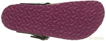 Birkenstock - GIZEH Kids Birko-Flor Narrow - Black Lack W/Pink Outsole