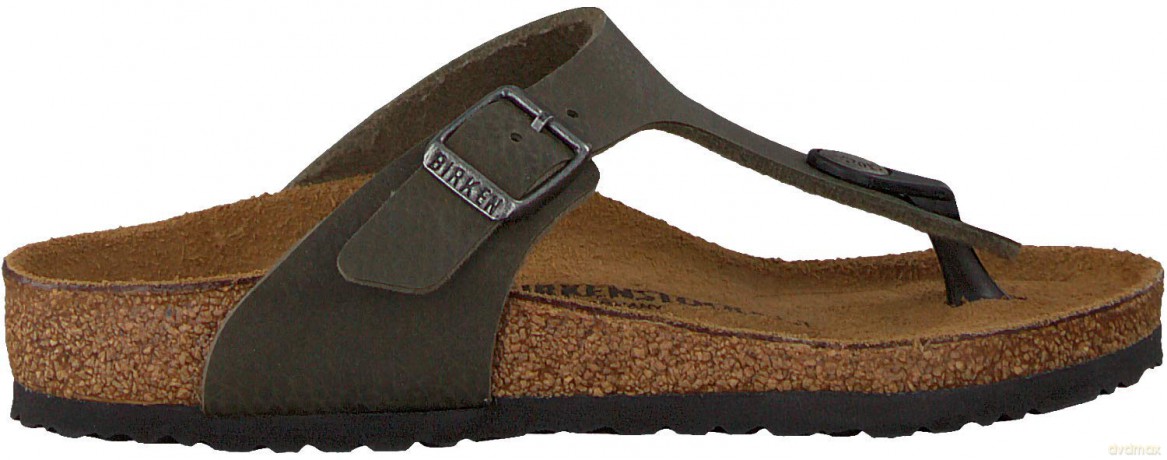 Birkenstock - GIZEH Kids Birko-Flor Narrow - Green Nubuck