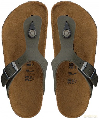 Birkenstock - GIZEH Kids Birko-Flor Narrow - Green Nubuck