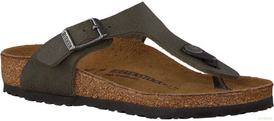 Birkenstock - GIZEH Kids Birko-Flor Narrow - Green Nubuck
