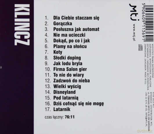 Kolory muzyki: Klincz [CD]