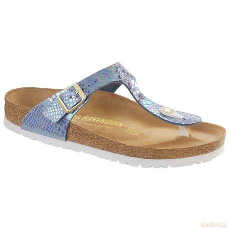 Birkenstock - GIZEH Kids Birko-Flor Narrow - Shinny Snake Sky
