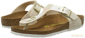Birkenstock - GIZEH Kids Birko-Flor Narrow - Shiny Snake Cream