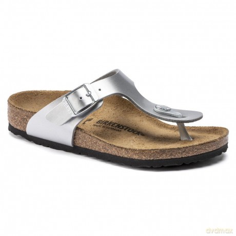 Birkenstock - GIZEH Kids Birko-Flor Regular - Silver