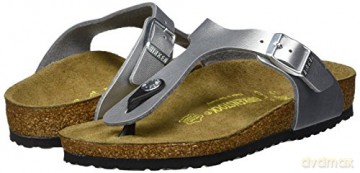 Birkenstock - GIZEH Kids Birko-Flor Regular - Silver