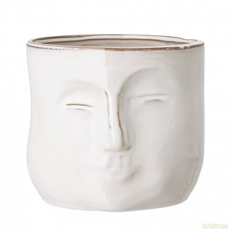Bloomingville - Face Flowerpot - White (82048963)